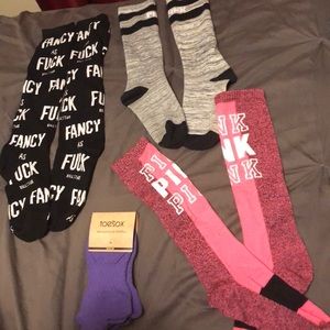 Brand new socks (Pink,Hillstar,Toesox)